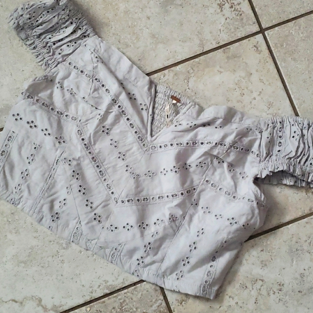 Free People Top, Large, Grey